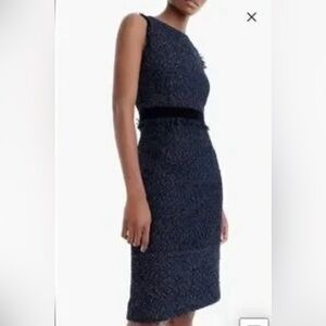 J. Crew Sparkle Tweed Sheath Dress